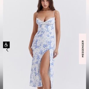 Charlotte House of CB floral dress.